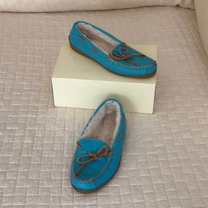 Minnetonka Shearling Flats